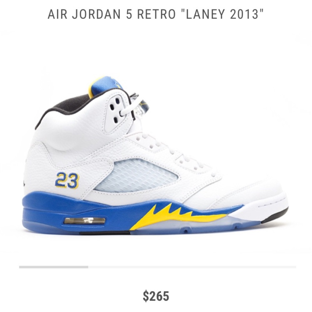 Jordan 5 Retro 2013 “Laney Blue” Sz 11
